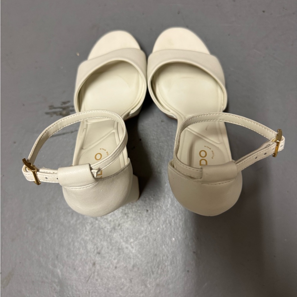 Aldo White Minimalist Heels with Stiletto